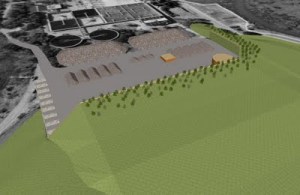 Visualization of the proposed anaerobic composting facility Visualization of the proposed anaerobic composting facility